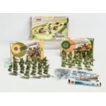 4 boxes of vintage Airfix model kits. Airfix Modern British Infantry, 1/32 scale model. Airfix