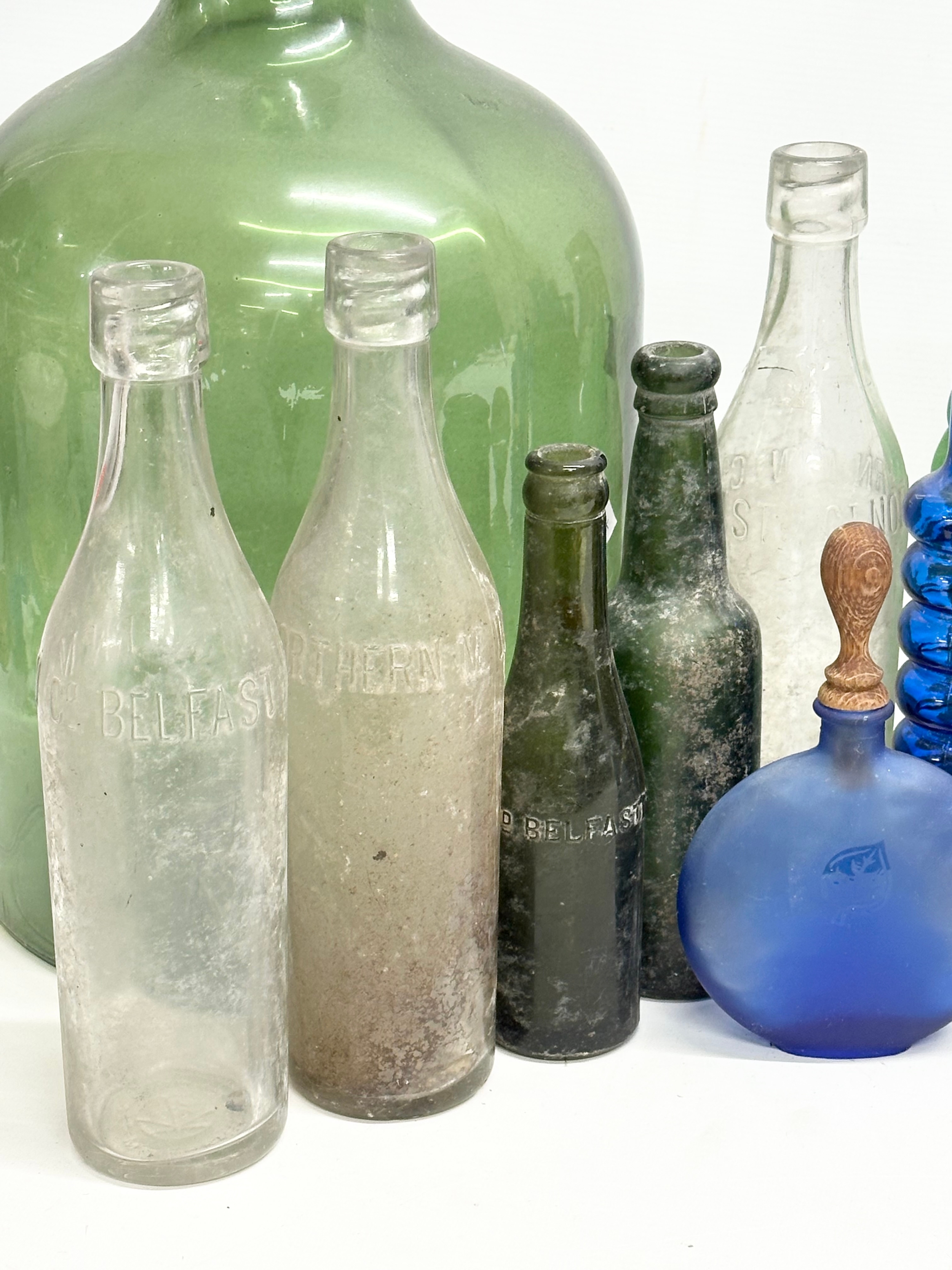 A collection of vintage glass bottles. Belfast water bottles, carboy etc - Image 3 of 7