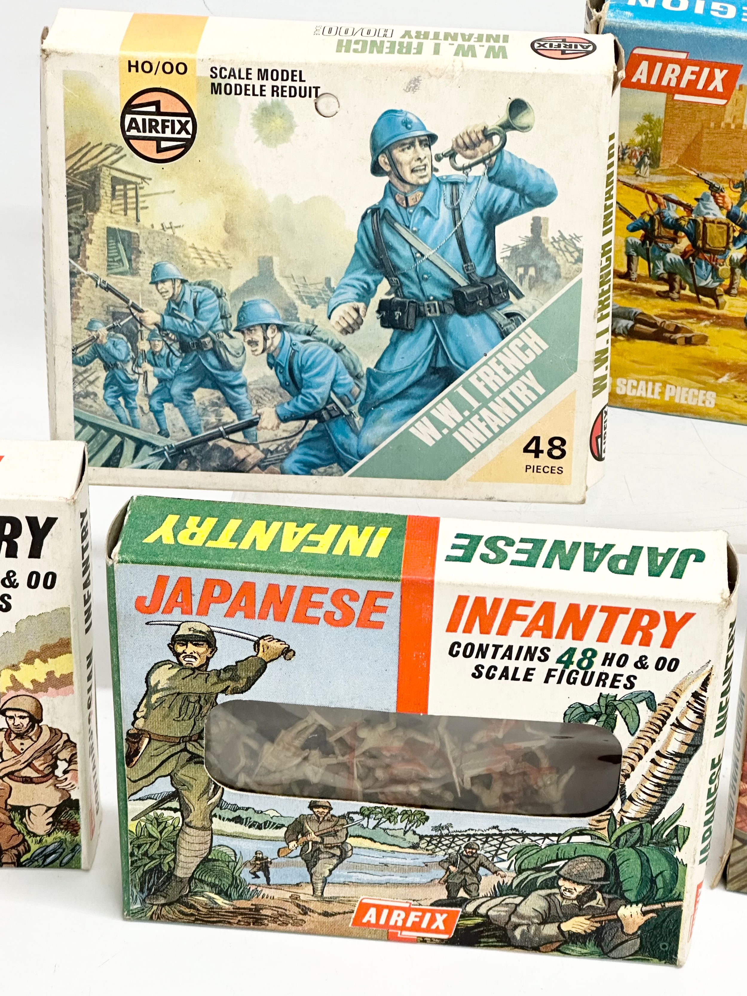 5 boxes of vintage Airfix HO-OO scale soldiers. Airfix Russian Infantry. Airfix Japanese Infantry. 2 - Image 3 of 4