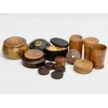 A collection of 19th and 20th Century Treen Ware.