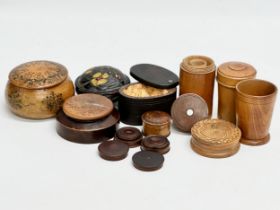A collection of 19th and 20th Century Treen Ware.