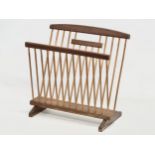 A Mid Century teak magazine rack. 38x22x38cm