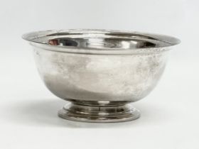 A Tiffany & Co plated bowl. 16.5x8cm