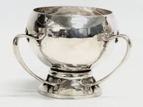 An Irish silver Art Nouveau bowl. Dublin, early 20th century. 226.61 grams. 12x9cm