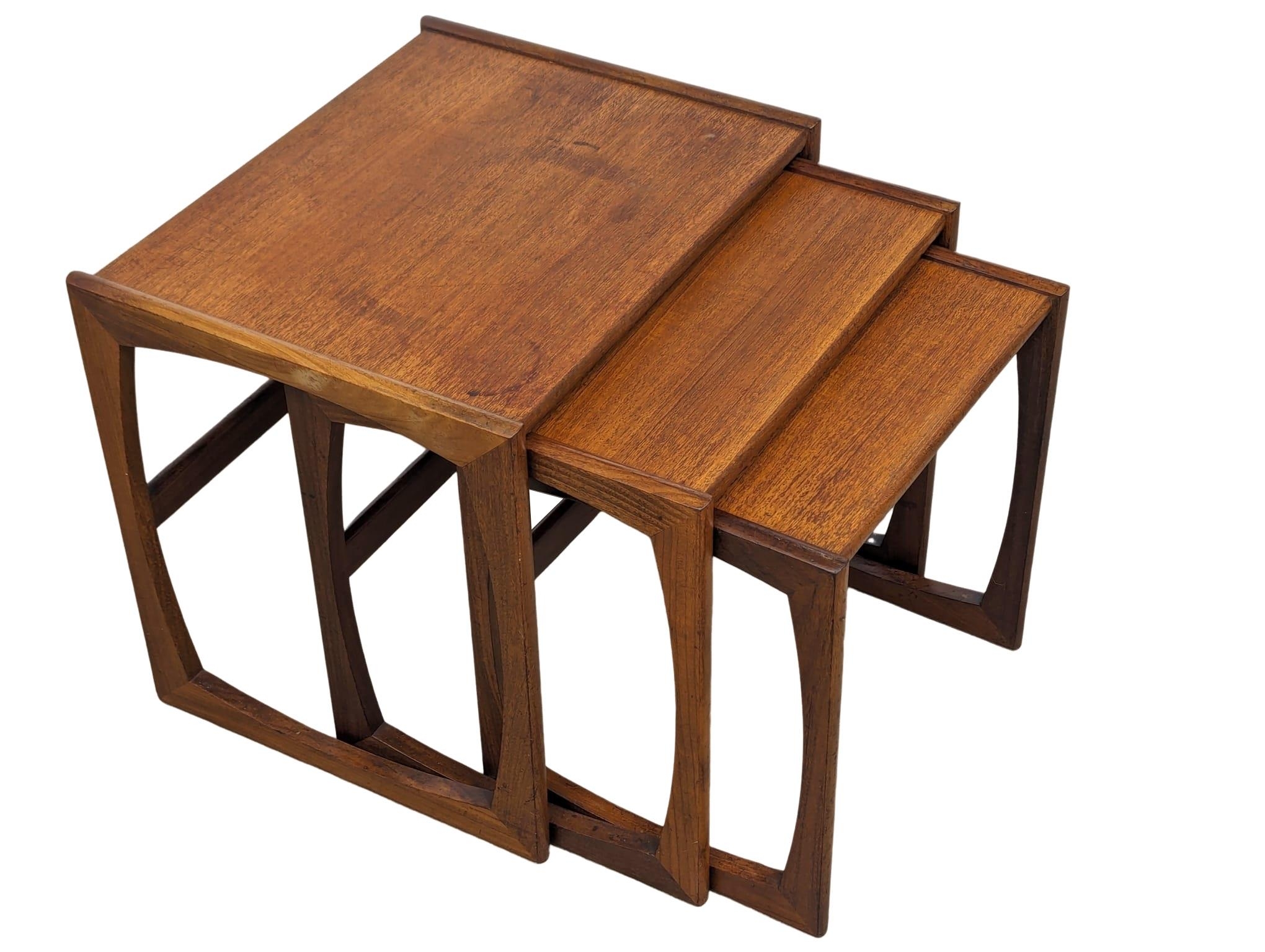 A G-Plan Quadrille teak nest of tables - Image 2 of 5