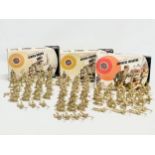 3 boxes of vintage Airfix WWII soldiers. Airfix Military Series Japanese Infantry, 29 pieces. 2