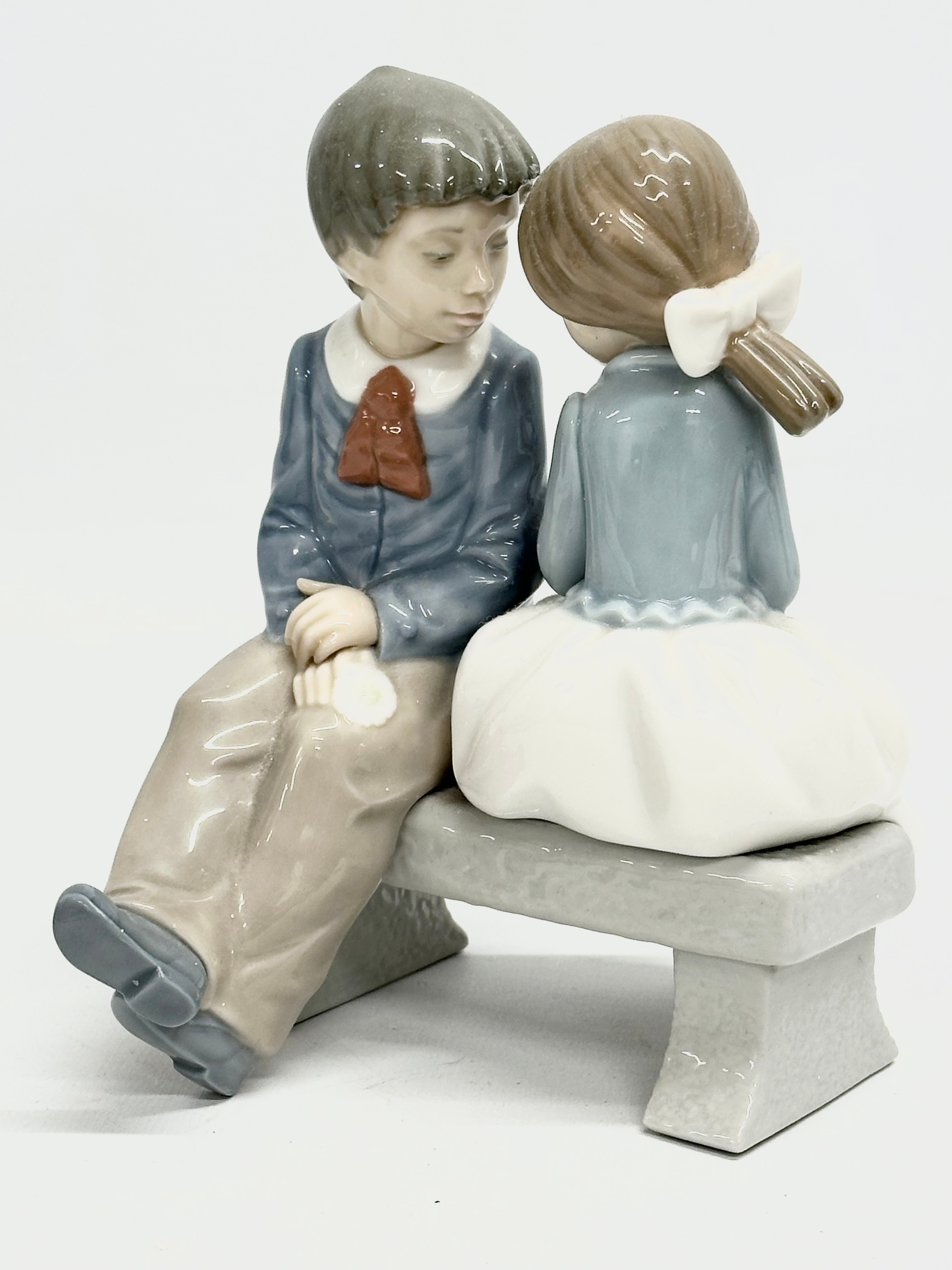 3 NAO figurines. Large NAO ‘Louise’ figurine 32cm. A NAO ‘First Love’ figurine. A NAO ‘Too Cute’ - Image 4 of 5