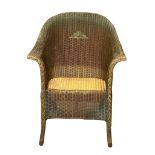A 1930’s Lloyd Loom wicker chair.