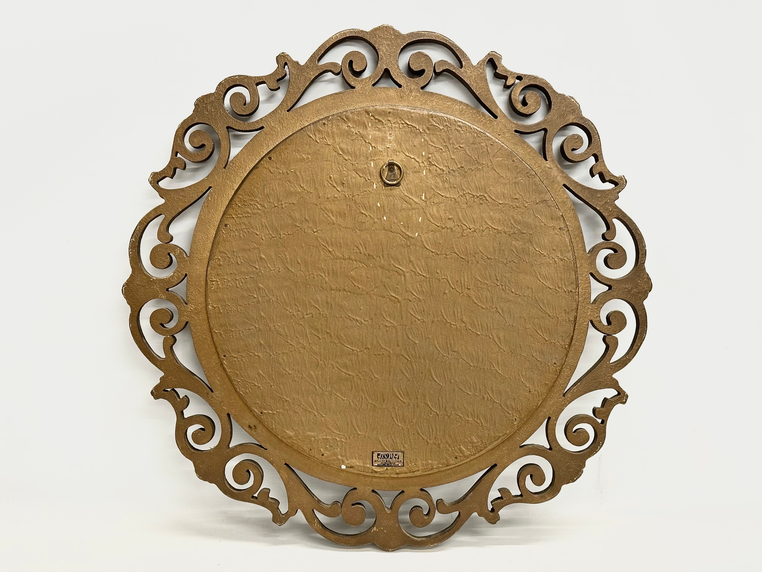 A vintage Aisonia gilt framed convex mirror. 58cm - Image 3 of 3
