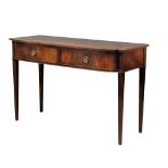 An early 20th Century inlaid mahogany console table in Hepplewhite style, 130cm x 52cm x 84cm