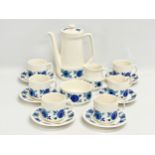 A 15 piece Mid Century ‘Fleur’ coffee service by Crown Ducal.