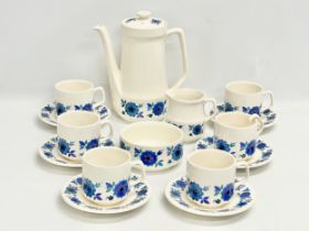 A 15 piece Mid Century ‘Fleur’ coffee service by Crown Ducal.