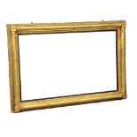 A very large William IV gilt framed over-mantle mirror. 182x12x121.5cm