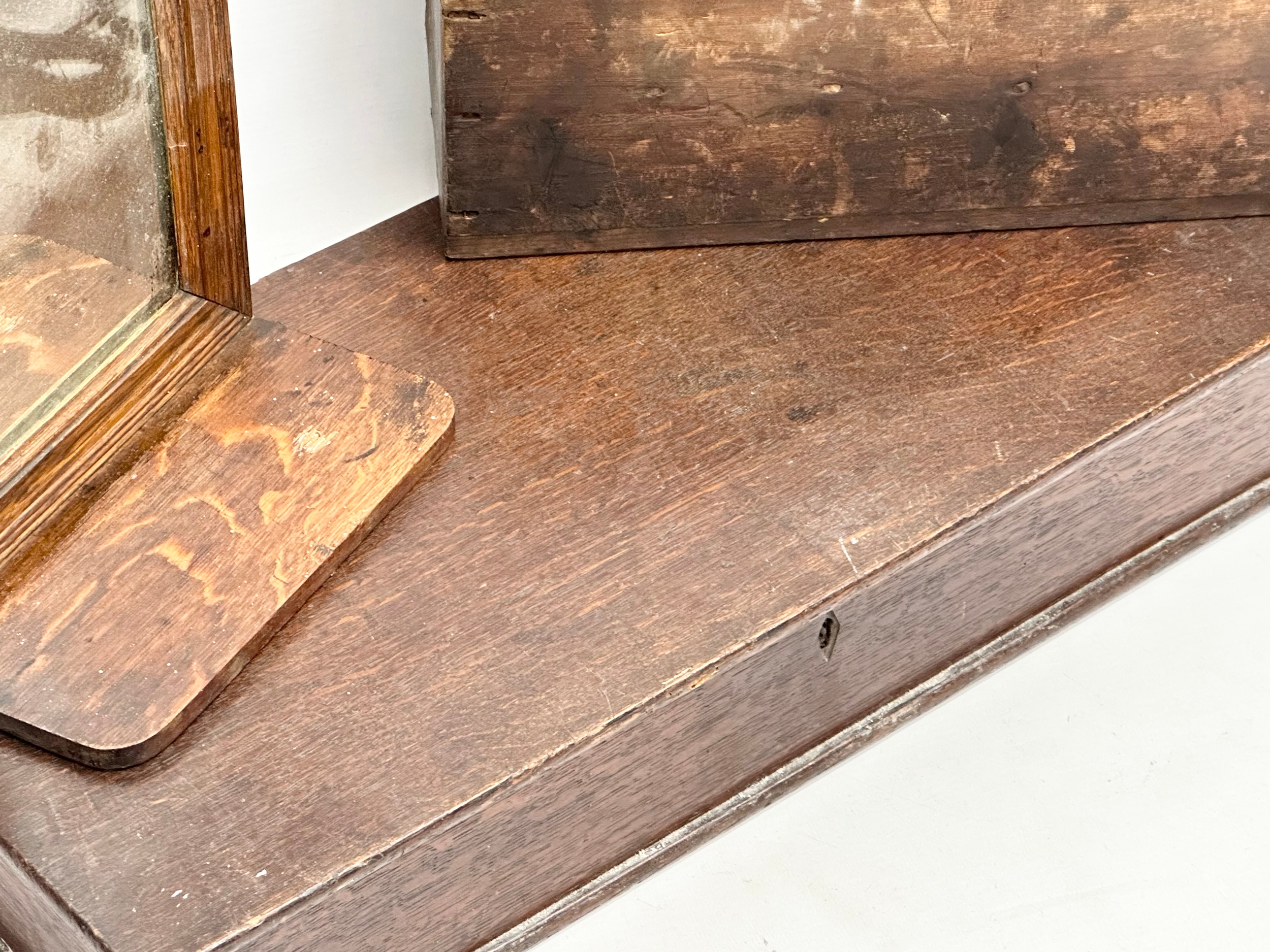 2 Victorian storage boxes and a gents shaving mirror. 54.5x26x9cm - Image 3 of 4