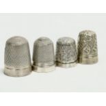 2 silver thimbles and 2 EPNS.