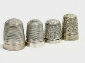 2 silver thimbles and 2 EPNS.