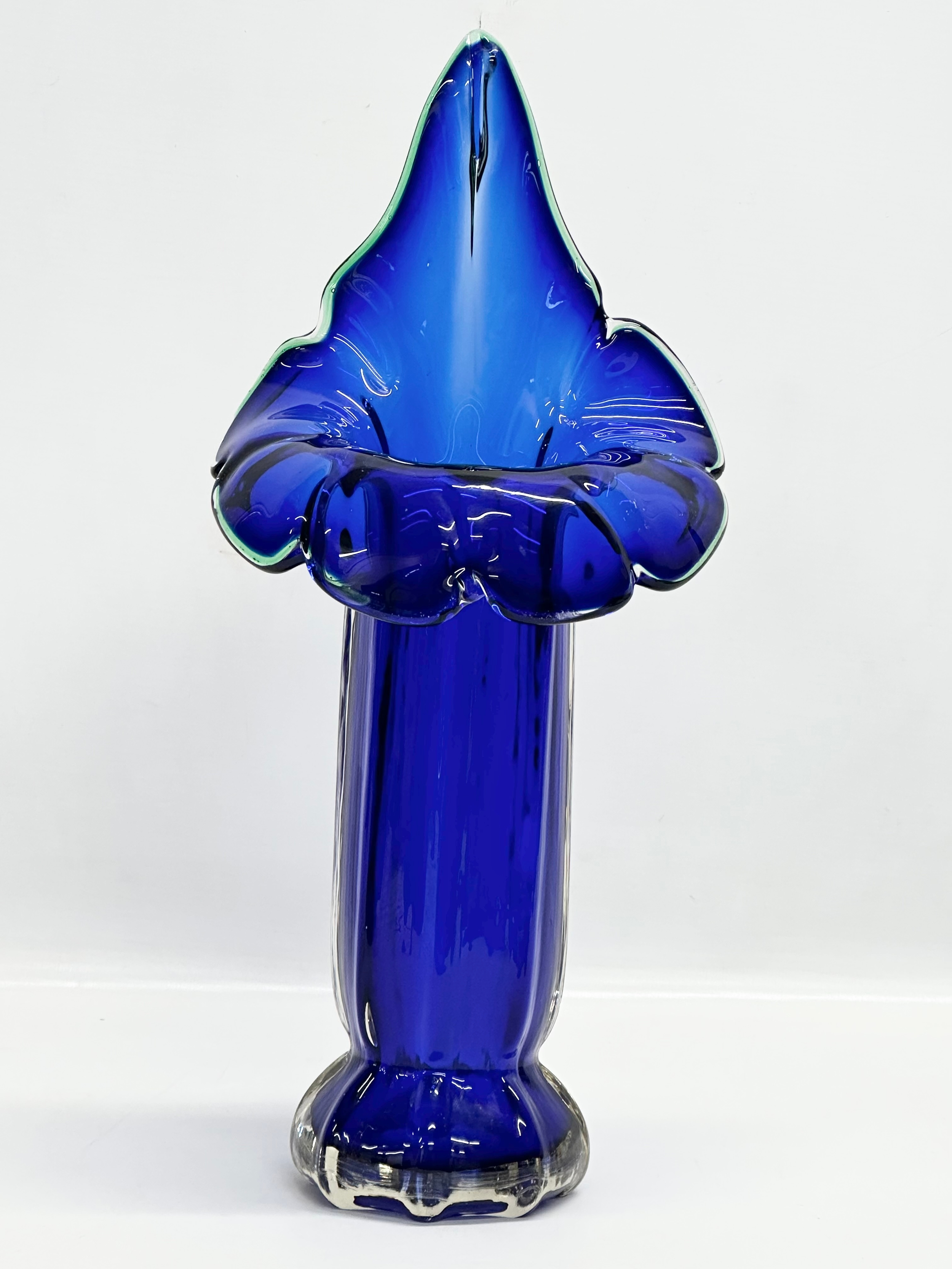 A Mid 20th Century Art Glass vase. 17x38cm