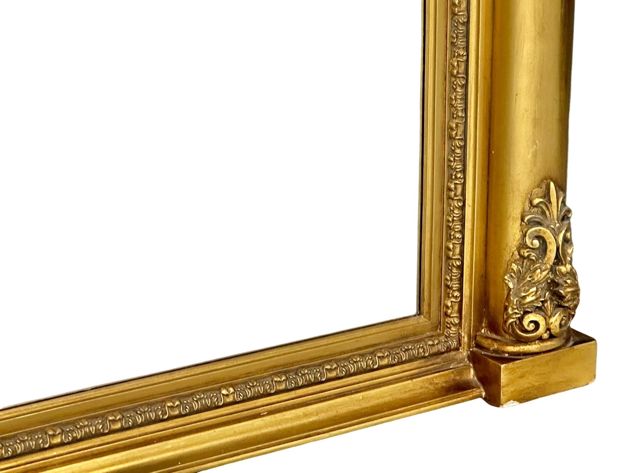 A large 19th Century style gilt framed over-mantle mirror. 170.5x18x113cm - Image 2 of 3