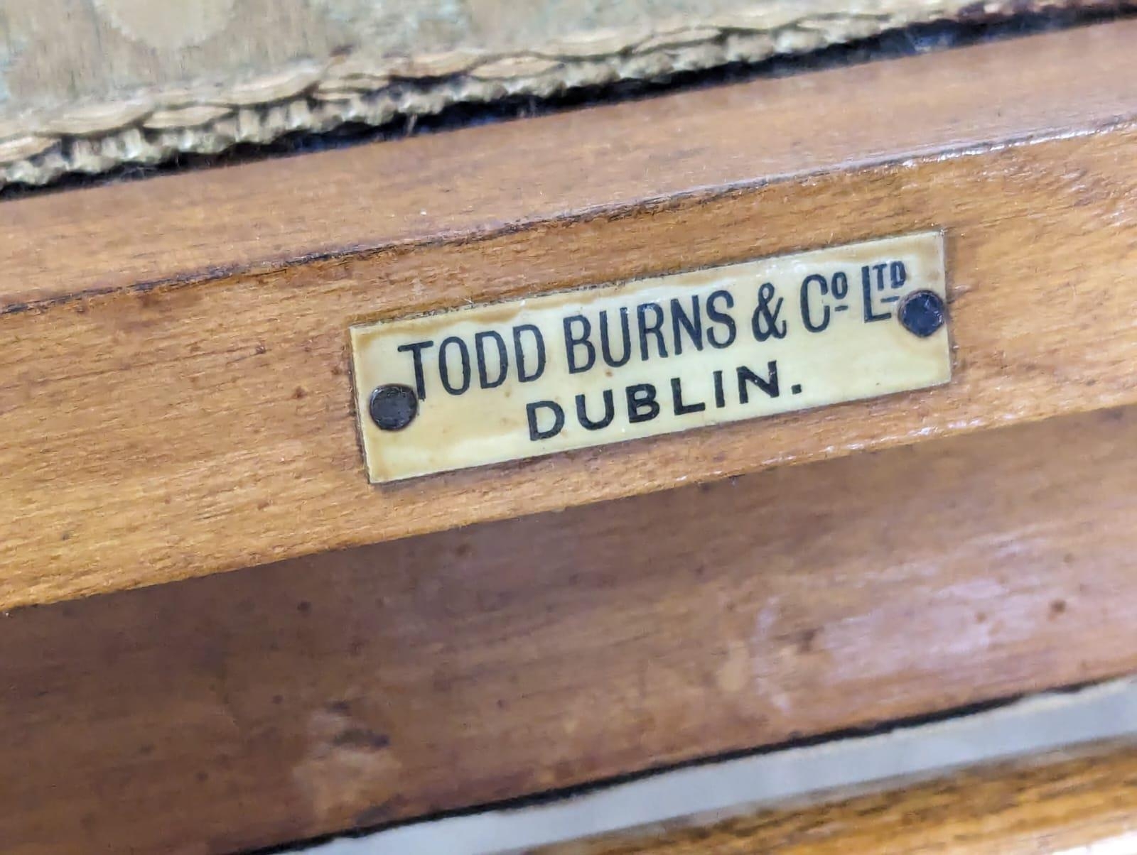 A set of 6 mid century folding chairs, stamped Todd Burns & Co Ltd Dublin - Image 10 of 10