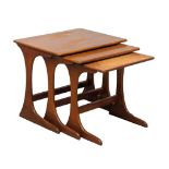 A Mid Century teak nest of tables