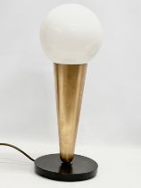 A large Steampunk table lamp. Plastic shade. 55cm