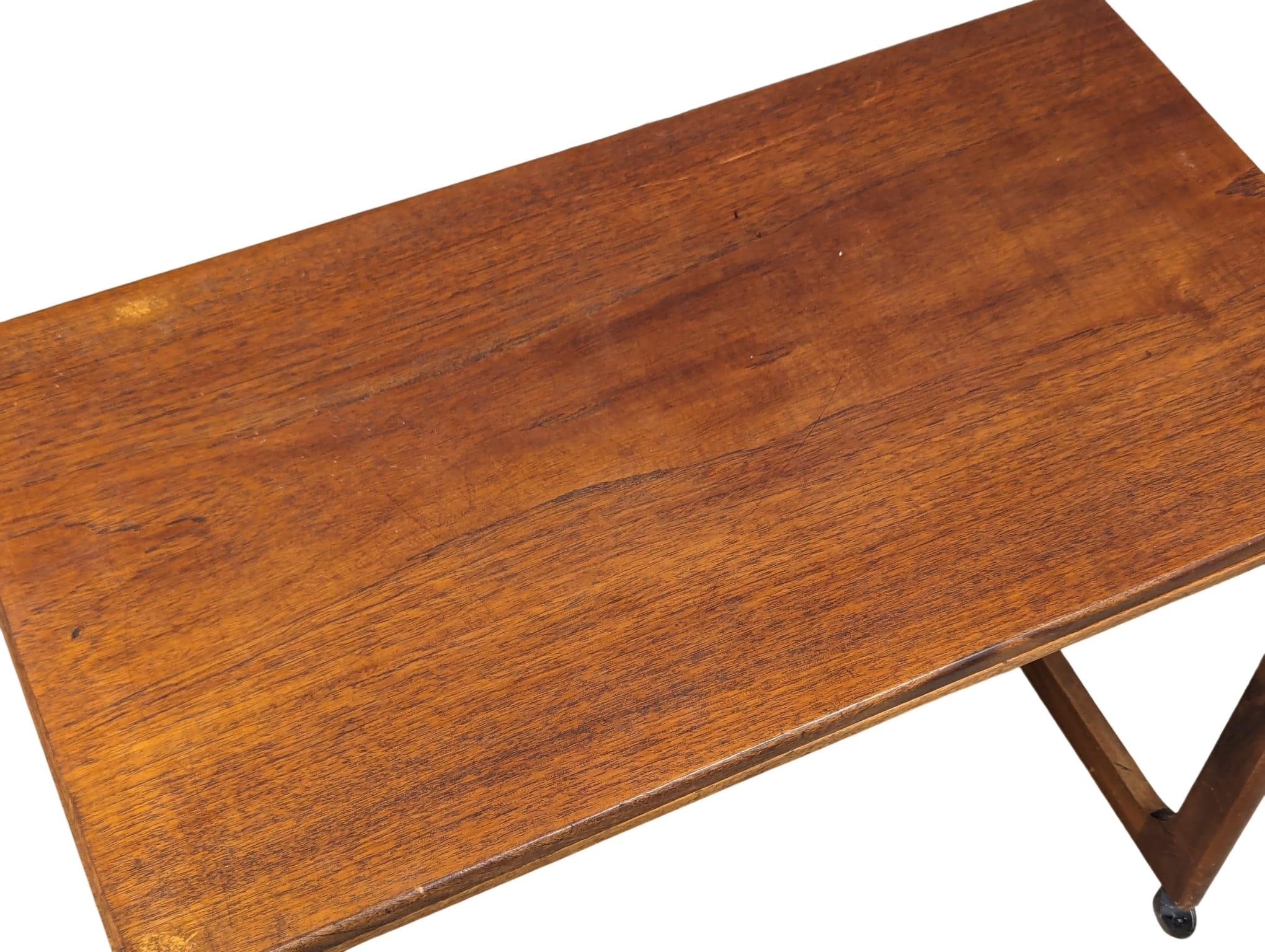 A McIntosh Mid Century teak 'Triform' turnover coffee table. 76x41x64cm - Image 4 of 5