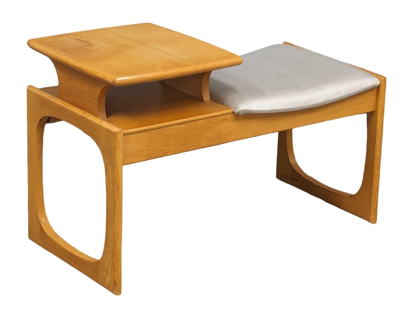 A Mid Century beech telephone table by Chippy. 74x36.5x47cm - Image 3 of 5