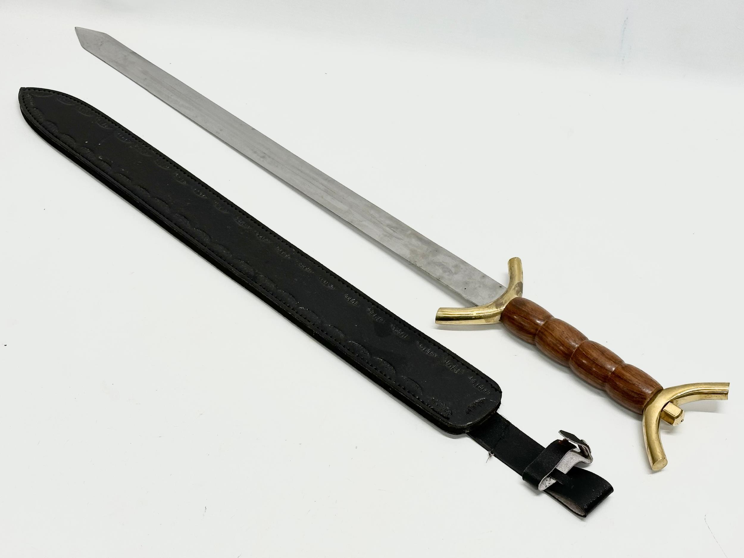 A Celtic style sword. 81cm