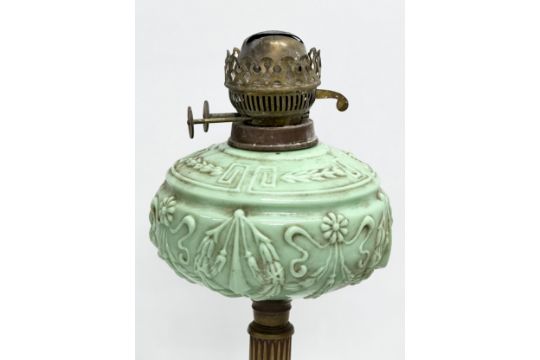 Late 19th Century Victorian oil lamps. 43cm - Image 5 of 8