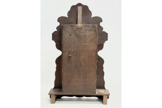 A Late 19th Century American Gingerbread clock. With pendulum. 36x12x57cm. - Image 5 of 5