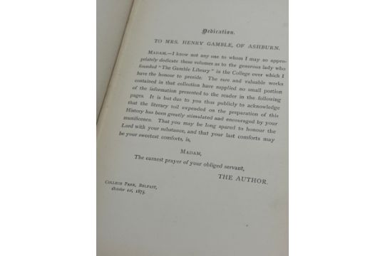 2 Irish books. Ecclesiastical History of Ireland, vol 1, by W.D. Killen, D.D. MacMillan and Co, - Image 5 of 10