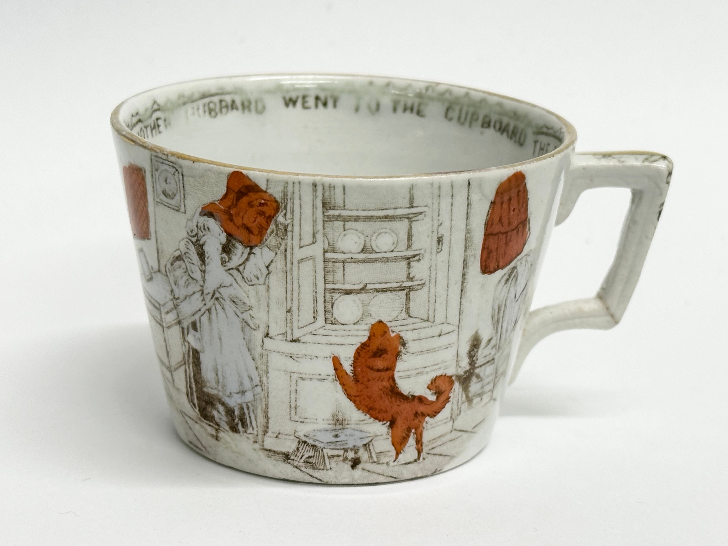 An 11 piece Late 19th Century Whittaker & Co ‘Nursery Rhymes’ tea service. Hanley. Circa 1888. - Image 9 of 19