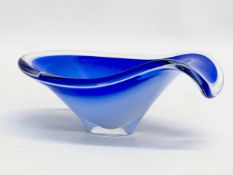 Paul Kedelv. A signed Mid 20th Century “Coquille” glass bowl designed by Paul Kedelv for