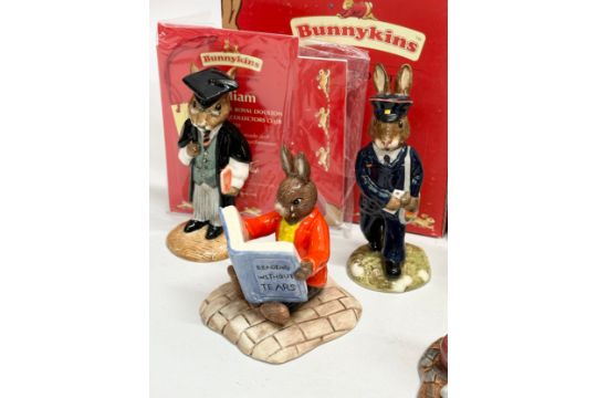 10 Royal Doulton Bunnykins. Professions Collection Postman, Professions Collection Fireman, Plumber, - Image 3 of 8