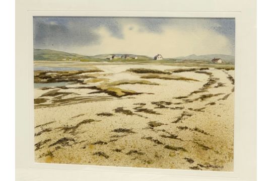 Margaret McWhirter. Watercolour drawing. Dogs Bay, County Galway. 37x27cm. Frame 55x46cm - Image 2 of 3