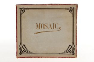 Mosaic-Spiel, mit Anleitung, wohl komplett, Alterungsspuren