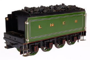 Engl. Tender LNER, Spur 1, grün/schwarz, Alterungsspuren, L 24
