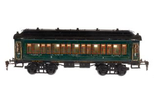 Märklin Personenwagen 1931 G, Spur 1, HL, mit Inneneinrichtung, 4 AT, Dach mit Galerie und