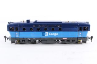 ETS? Diesellok ”Cargo”, Spur 0, elektr., 3-Leiter, blau, Alterungsspuren, Z 3