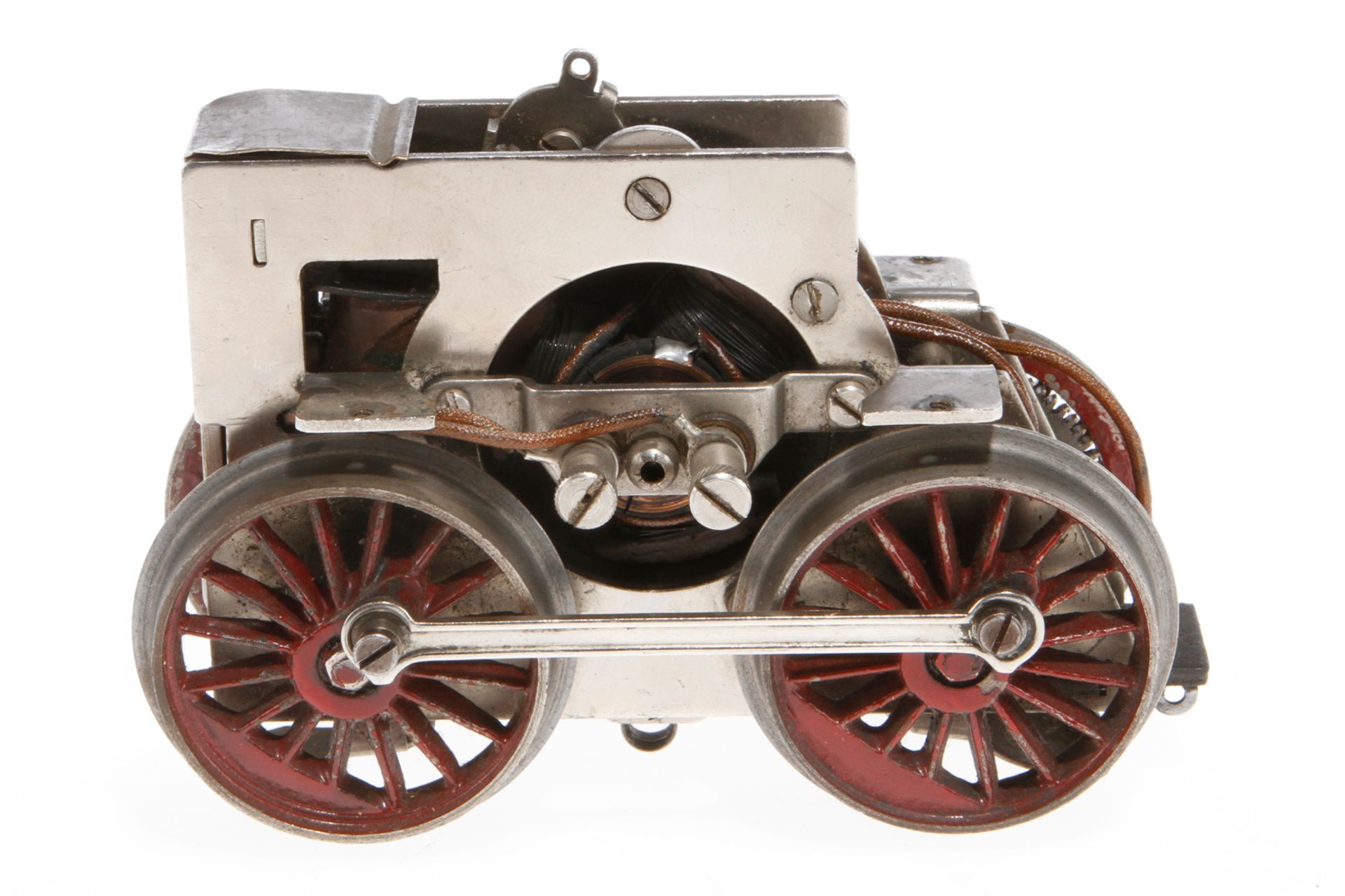 Märklin Motor, Spur 1, elektr., mit 66er Schaltung, Alterungsspuren, Plattenlänge 12,5, als