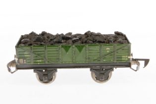 Märklin offener Güterwagen 1762 K, Spur 0, CL, mit Kohleladung und automat. Kupplung, LS und