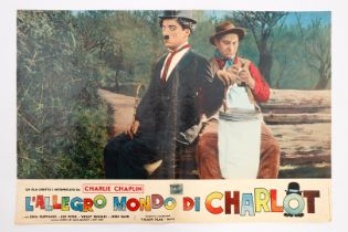 Filmplakat ”Charlie Chaplin” - ”L`Allegro mondo di Charlot”, Vecchioni & Guadagno Roma Dicembre