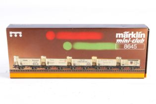 Märklin Mini-Club Güterwagen-Set 8645, Spur Z, 5-teilig, Alterungsspuren, OK, Z 2-3