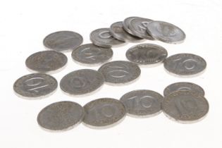Konv. Münzen für Eisenbahngebäude