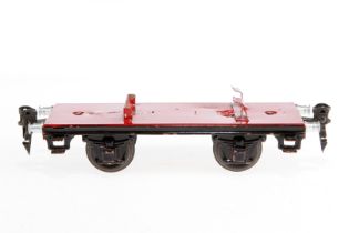 Märklin Plattformwagen 1708, S 0, HL, ohne Ladung, L 16,5, bespielt
