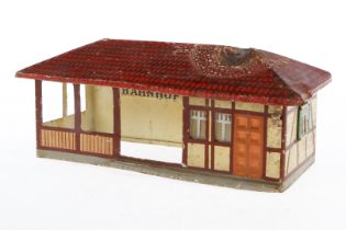 Märklin Bahnhofaufsatz für Liliput-Bahn, HL, NV, Brandspuren, L 21,5, als Ersatzteil