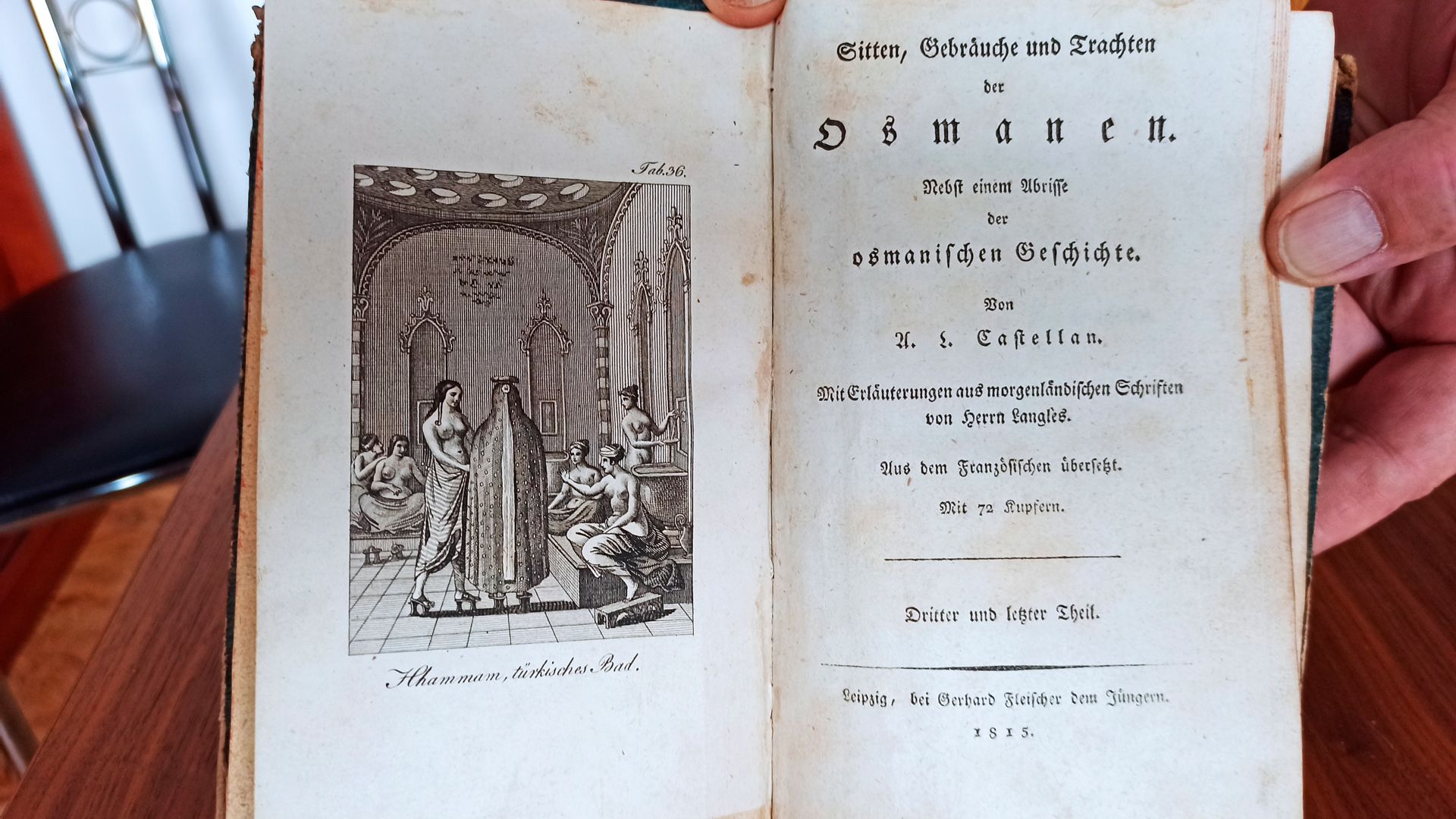 Kleines Buch ”Sitten und Gebräuche und Trachten der Osmanen”, Dritter und Letzter Theil, Leipzig, - Bild 2 aus 4