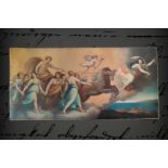 Druck um 1900, Apollon, 100 x 50 cm