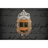 Venezianischer ovaler Spiegel, 19. Jh., fein geschliffen, H 150 cm