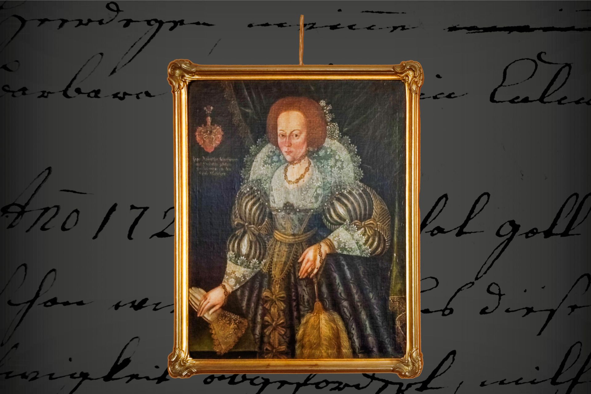 Feines Renaissance-Portrait ”Frau Rosina von Felgenhauern auff Hirschstein, gebohrene von